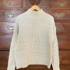 🆕 {evereve- john + jenn} Mock Neck Heavy Sweater Size Small